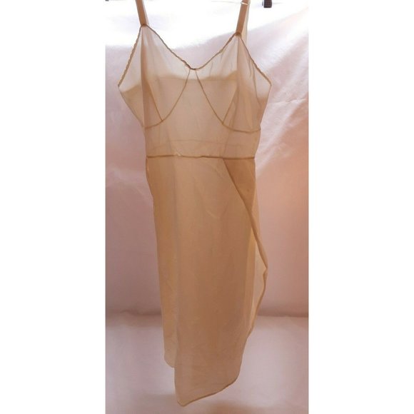 🌻Vintage 60's retro Tosca Lingerie Babydoll Cream Nightgown Slip Small - Picture 2 of 8